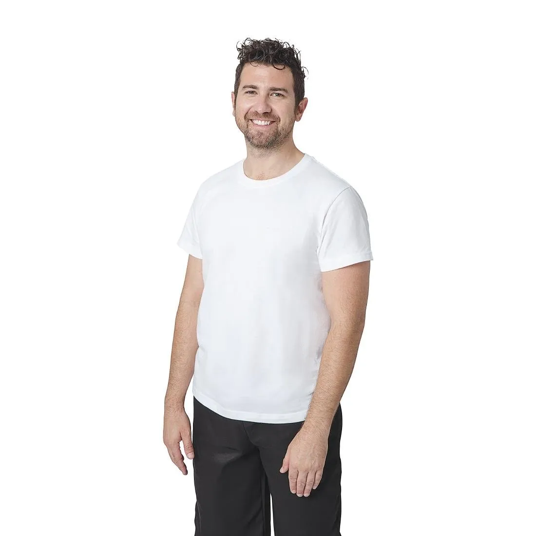 A103-L Unisex Chef T-Shirt White L