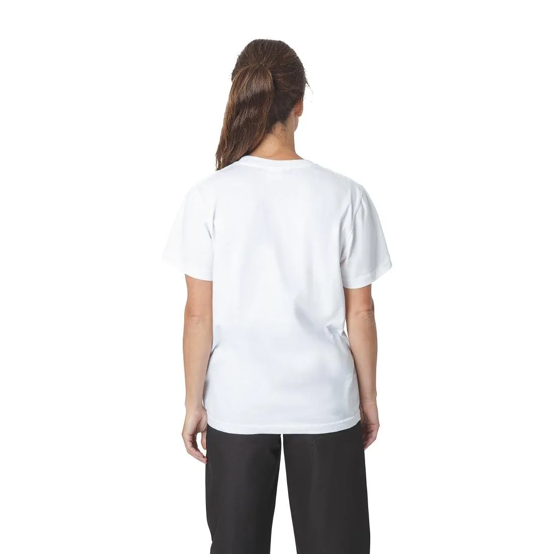 A103-L Unisex Chef T-Shirt White L