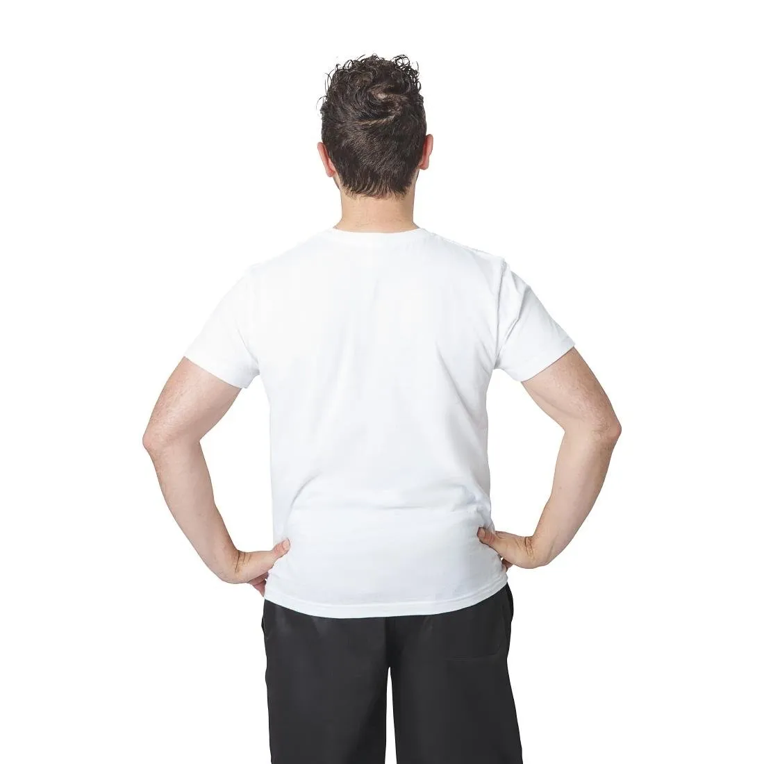 A103-L Unisex Chef T-Shirt White L