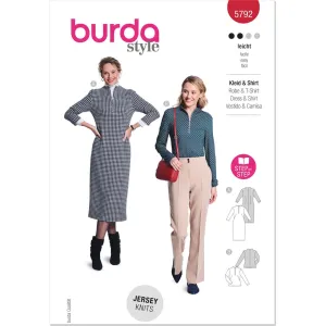 Burda Style Pattern 5792 Misses' Dress and Top B5792