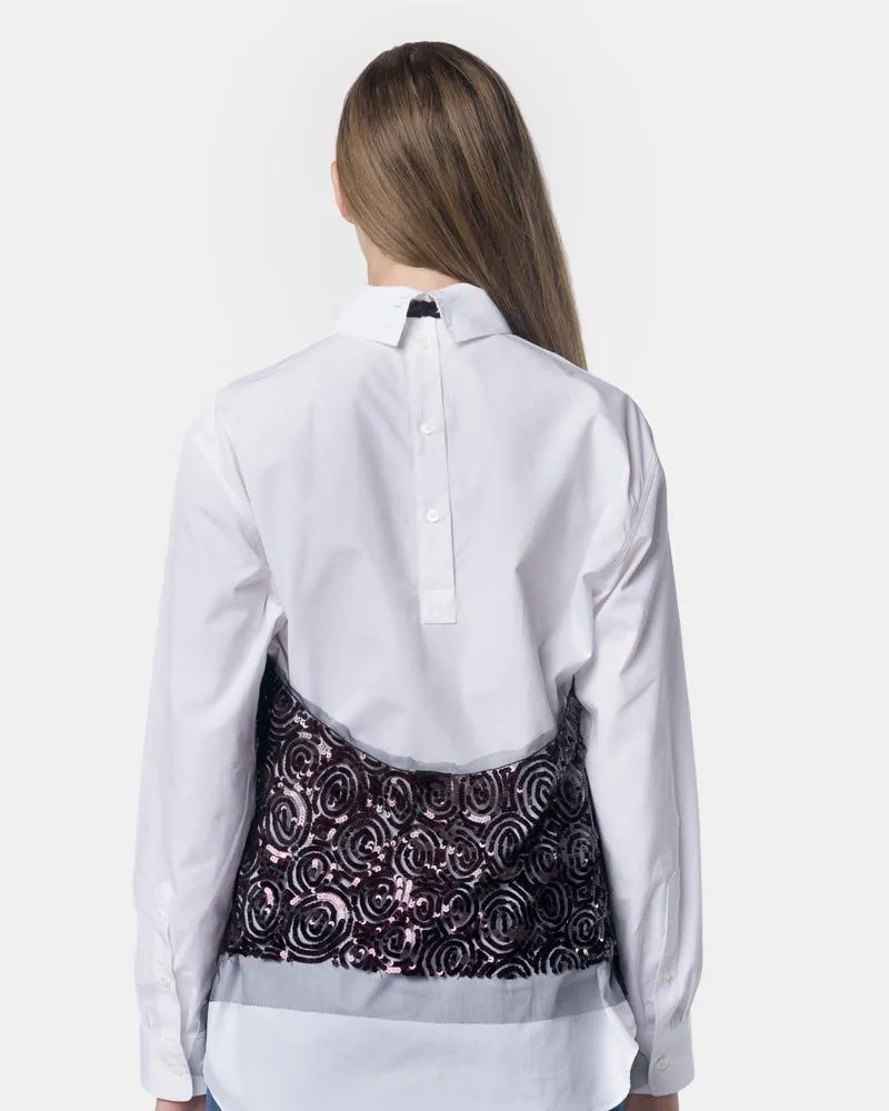 Chanty Embellished Top in Aub