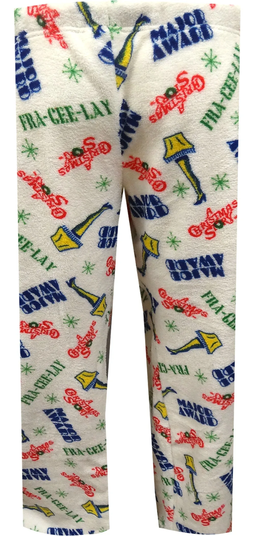 Christmas Story Leg Lamp Major Award Junior Cut Plush Lounge Pants