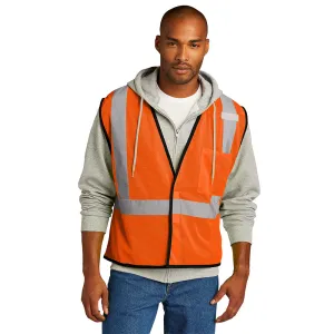 CornerStone ® ANSI 107 Class 2 Economy Mesh One-Pocket Vest - Safety Orange