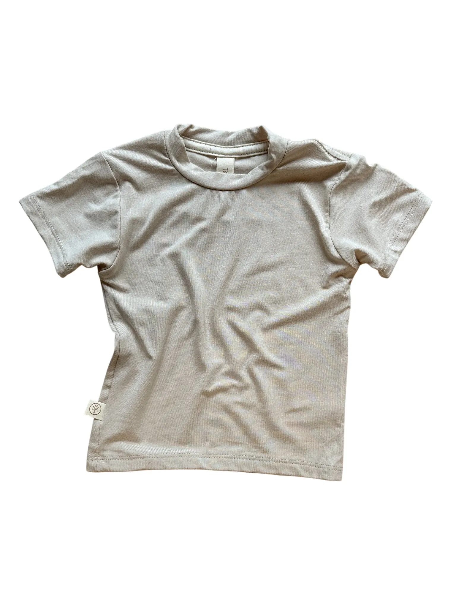 Crew Neck Essential Tee | Baby & Toddler | Luxury Bamboo | Sand