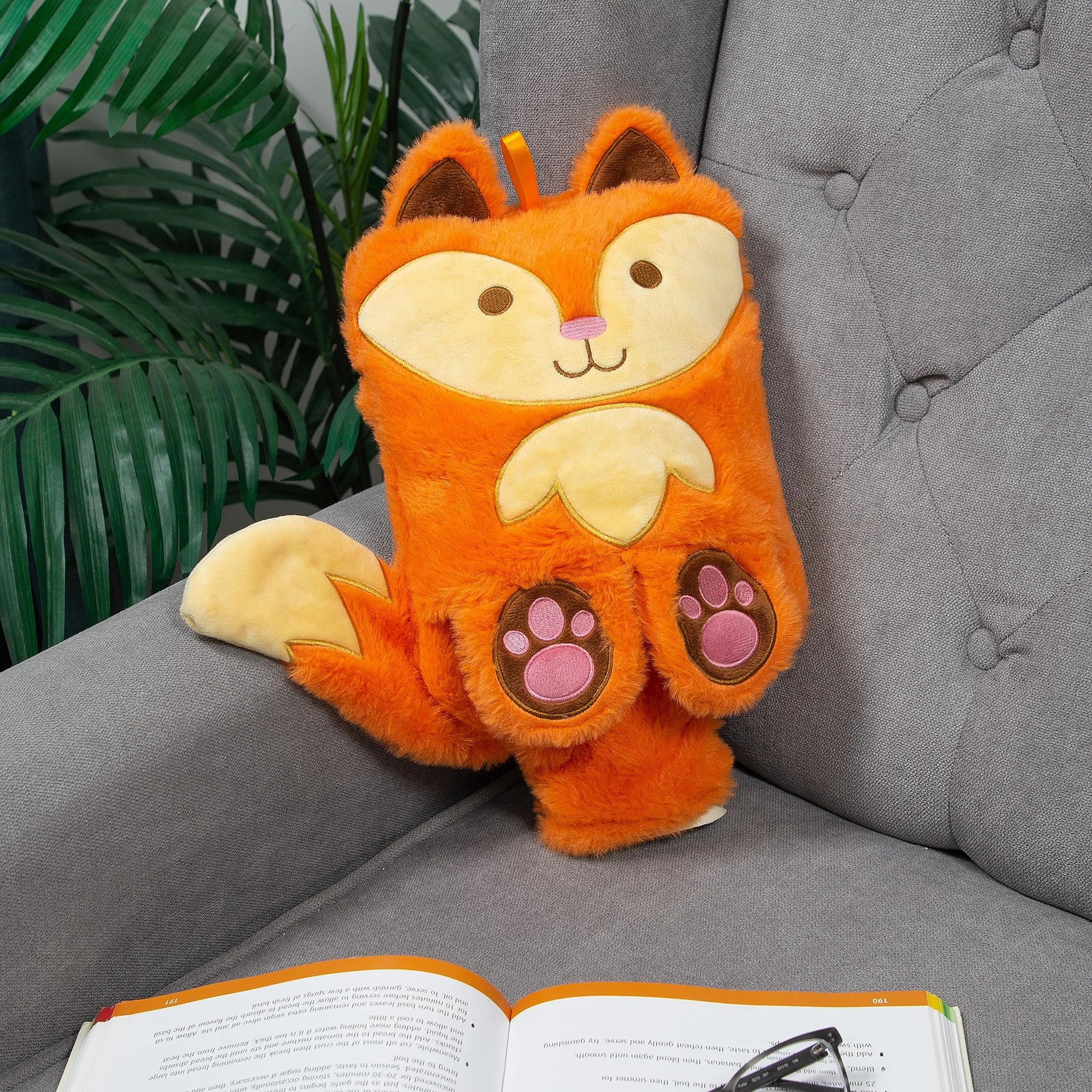 Cute Fox Plush Novelty Animal Hot Water Bottle - 2L Capacity