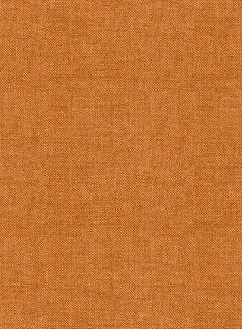 Dublin Autumn Orange Linen Shirt