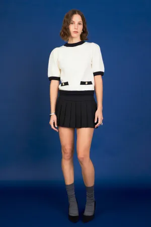 English Factory - Combo Puff Sleeves Knit