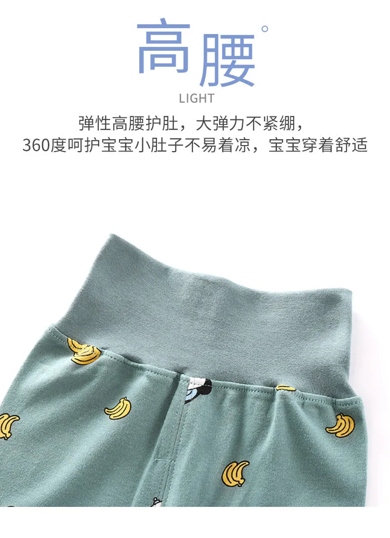 Fancydresswale Toddler Monkey and Banana Printed Baby Boys Clothing Set Long Sleeve Tops Pants Little Kids All season Outfits, Green