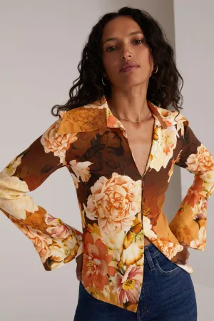 Favorite Daughter The Jane Shirt in Sienna