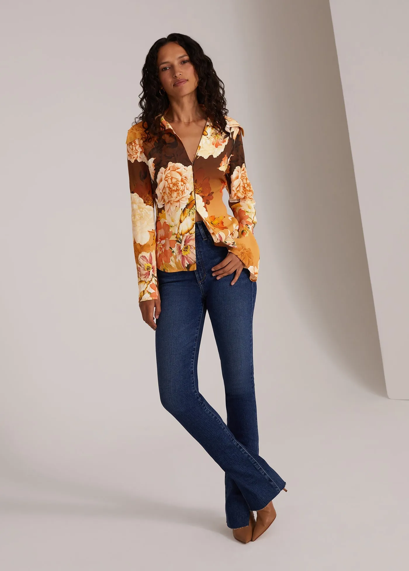 Favorite Daughter The Jane Shirt in Sienna