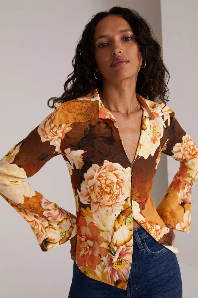 Favorite Daughter The Jane Shirt in Sienna