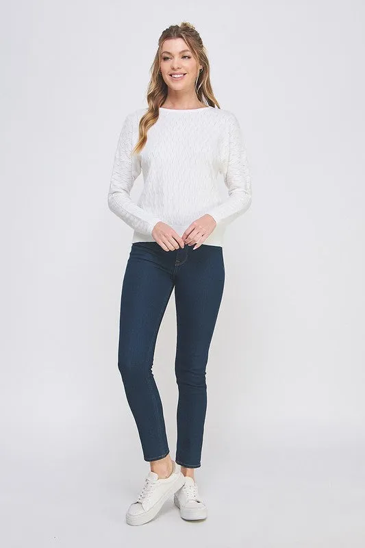 Fine Gauge Dolman Sweater Top