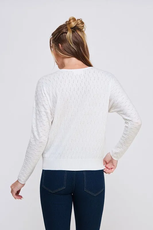 Fine Gauge Dolman Sweater Top
