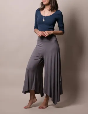Flowy Crop Pants - Grey - As-Is-Clearance