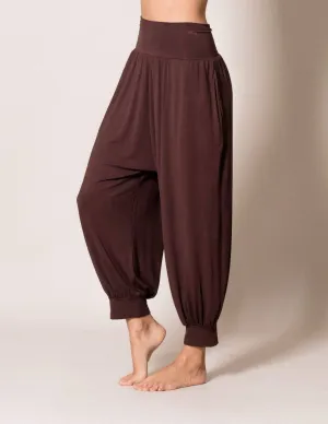 Flowy Harem Pants - Espresso