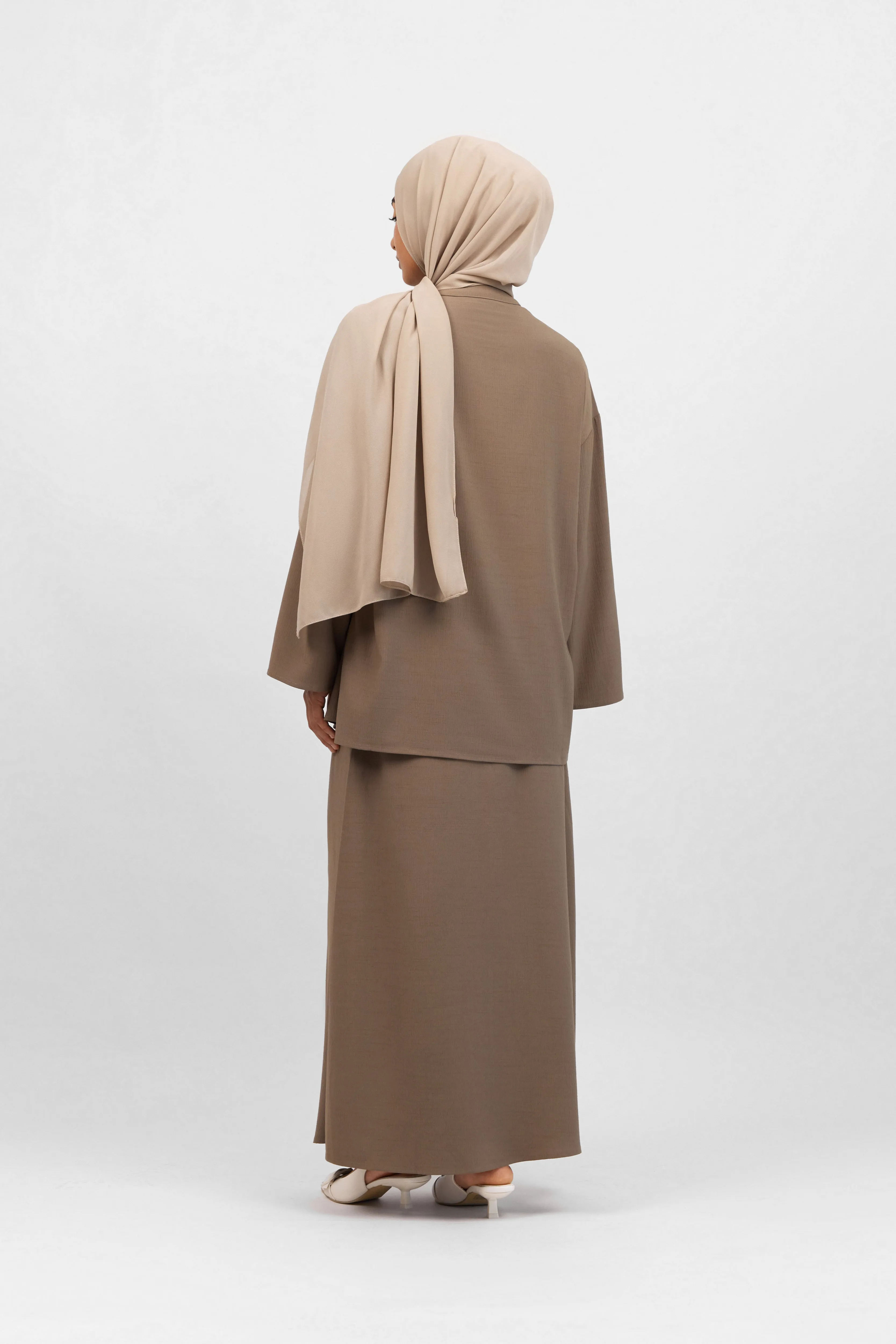 Flowy Maxi Skirt - Dark Oak