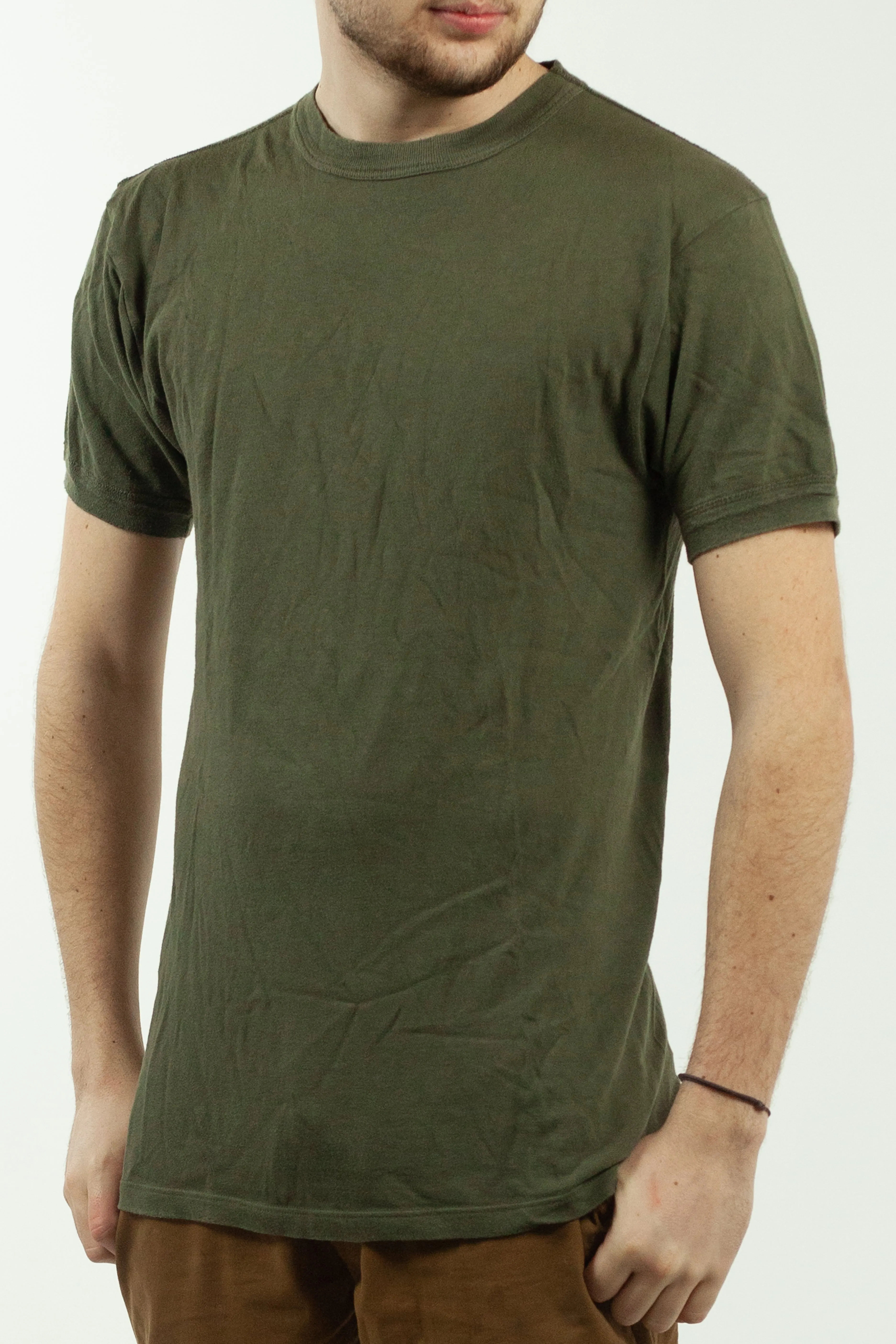 German Army - Plain Olive Green Cotton T-Shirt - Grade 1