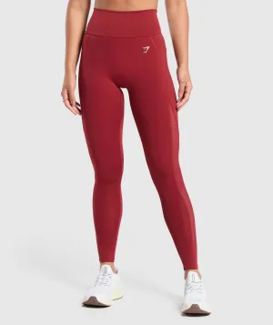 Gymshark Everyday Mesh Leggings - Reps Red