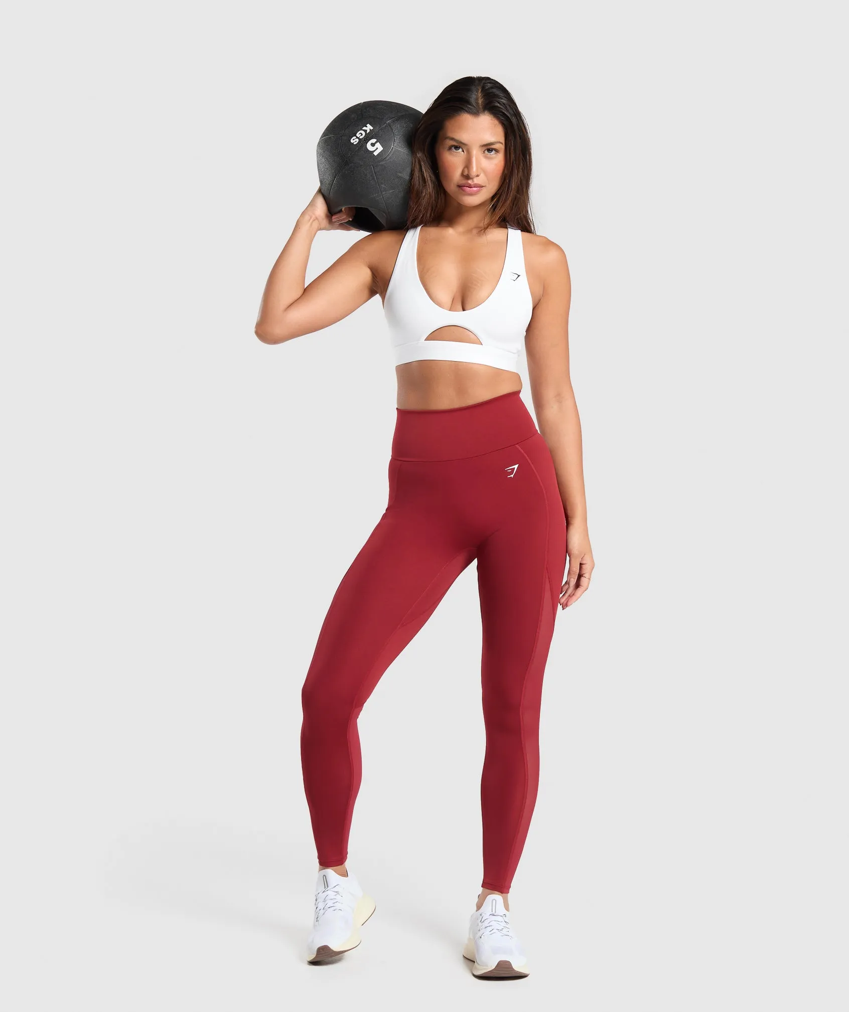 Gymshark Everyday Mesh Leggings - Reps Red