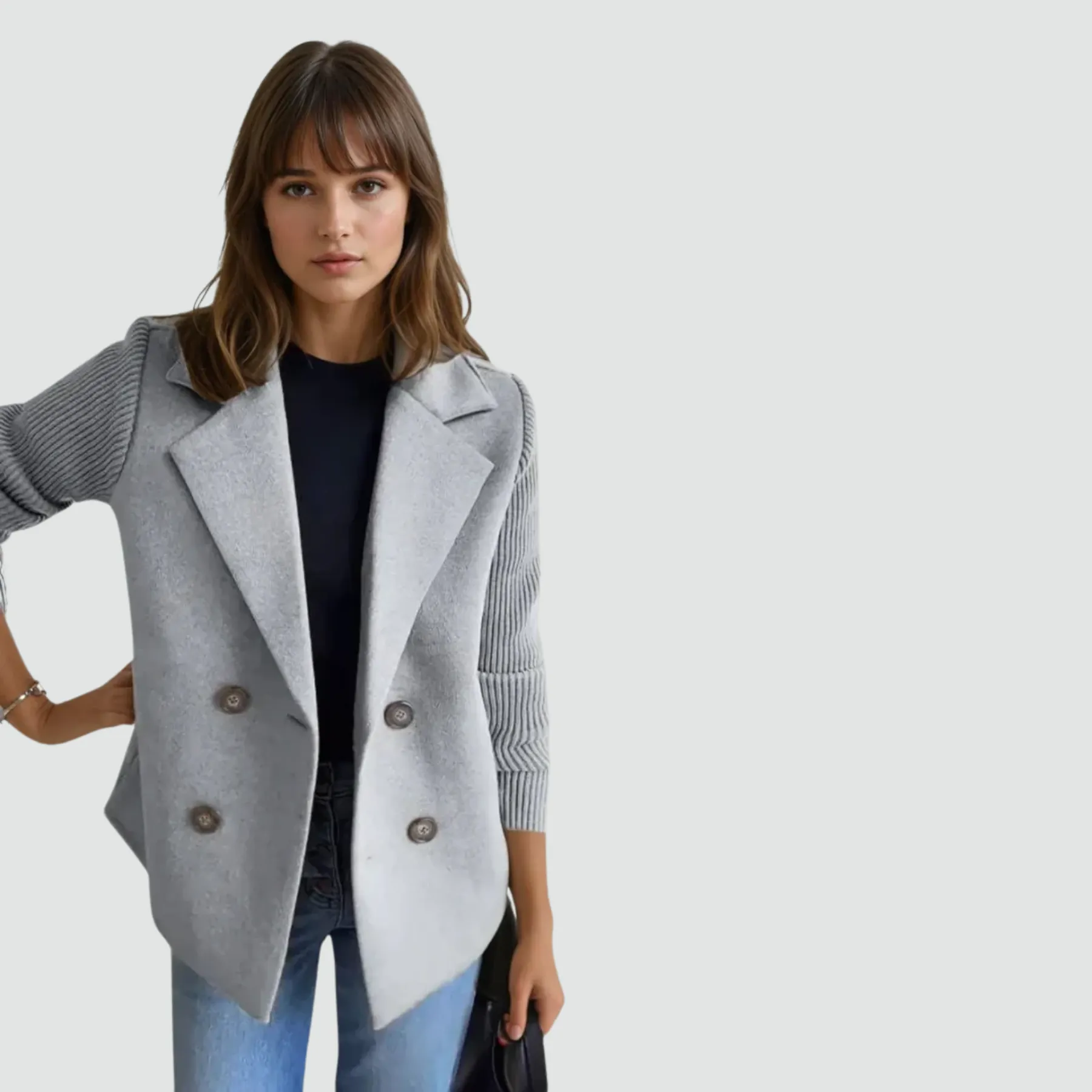 Helen - Knitted Blazer Coat