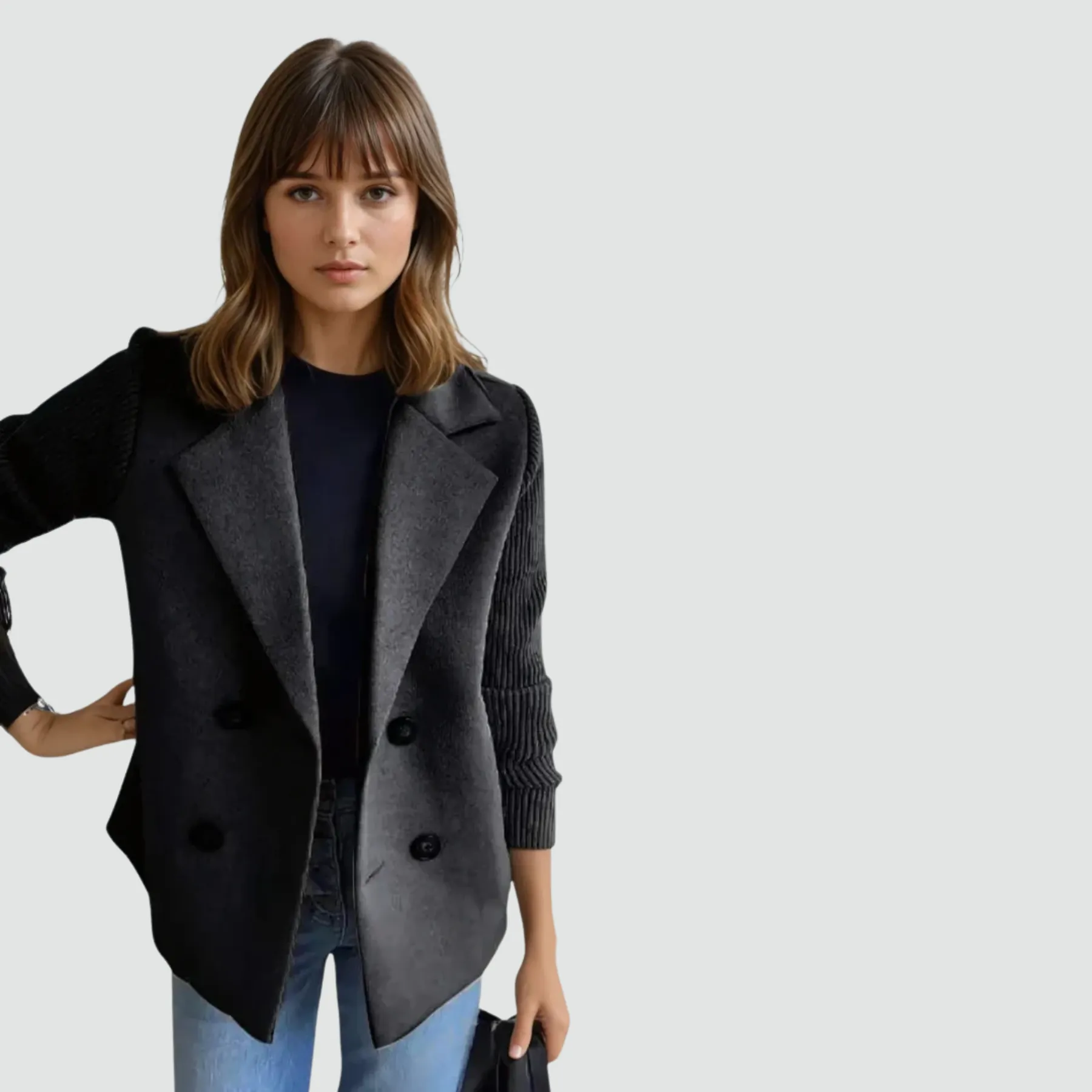 Helen - Knitted Blazer Coat