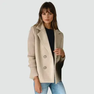 Helen - Knitted Blazer Coat
