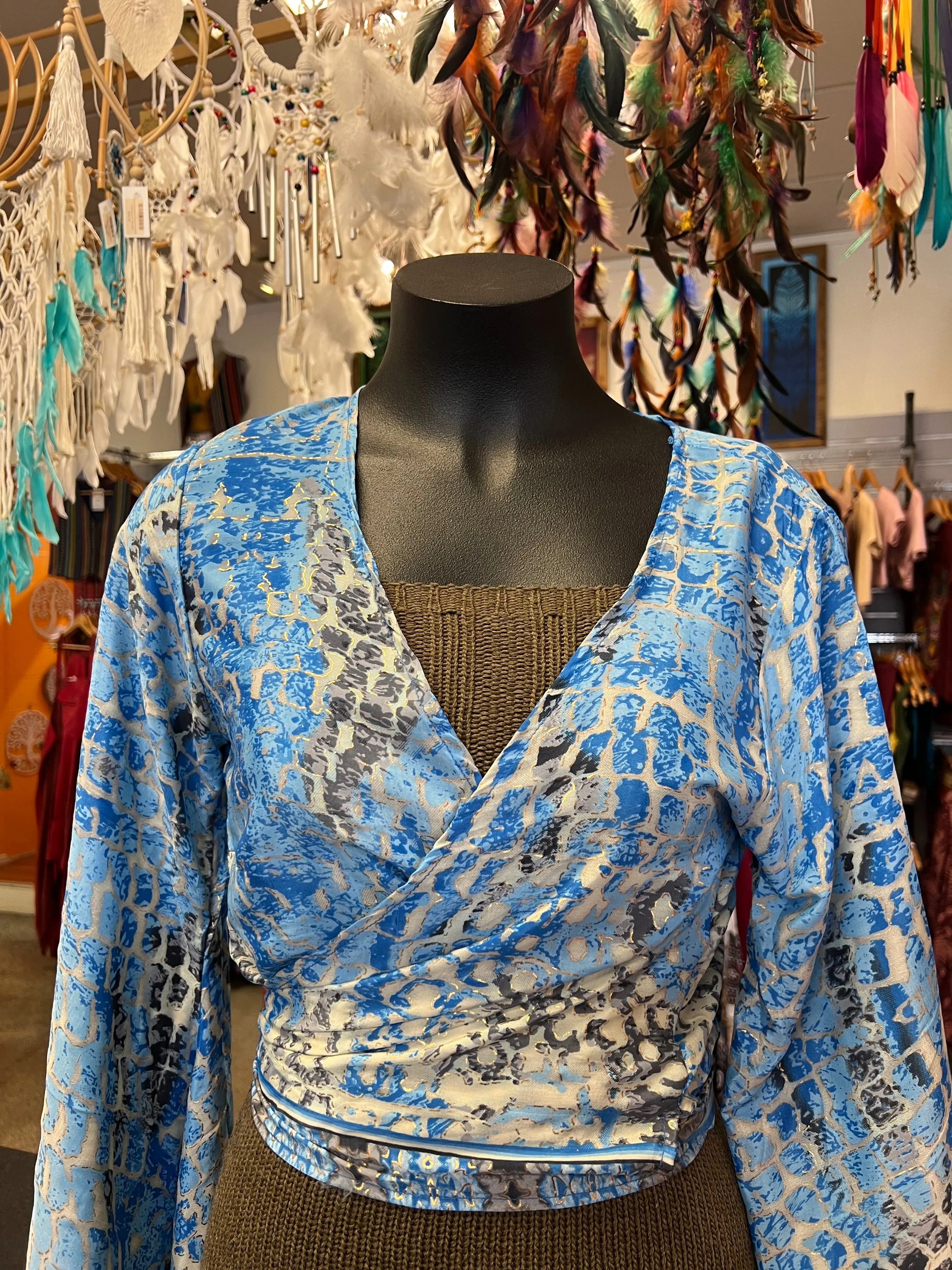 Hine Zaja Satin Tie Top