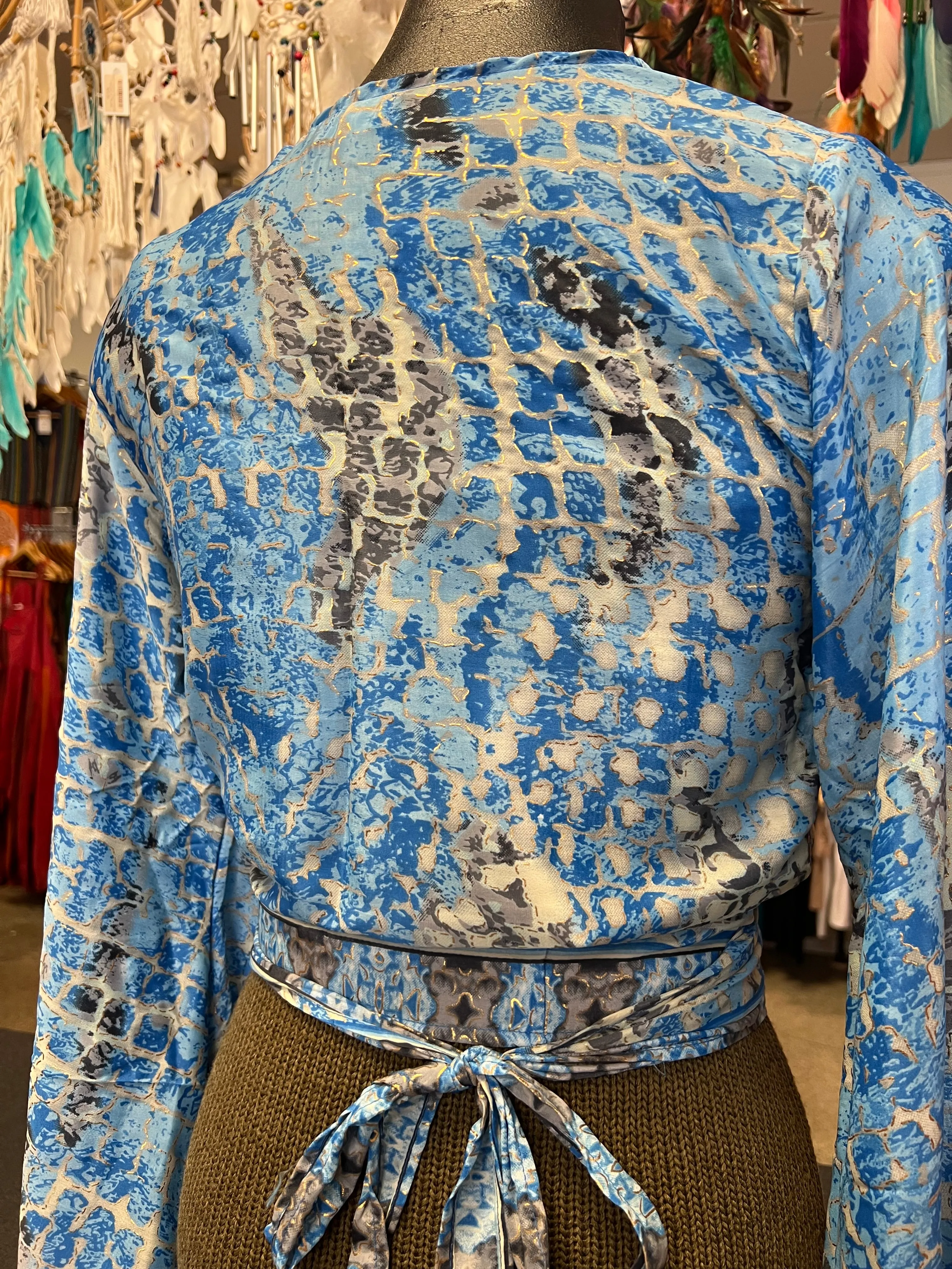 Hine Zaja Satin Tie Top