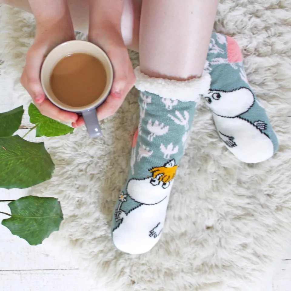 House of Disaster - Moomin Floral Slipper Socks