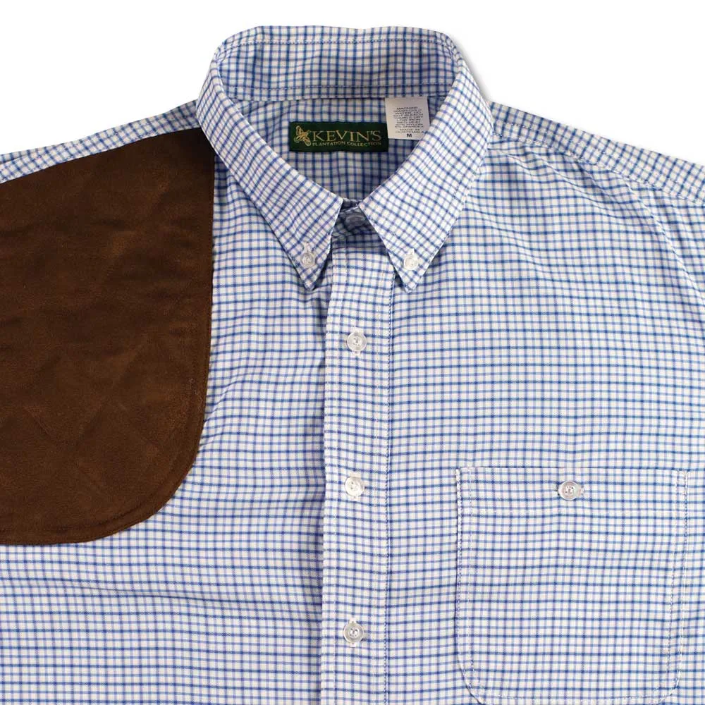 Kevin's Performance Short Sleeve Blue Plaid Right Hand Shooting Shirt