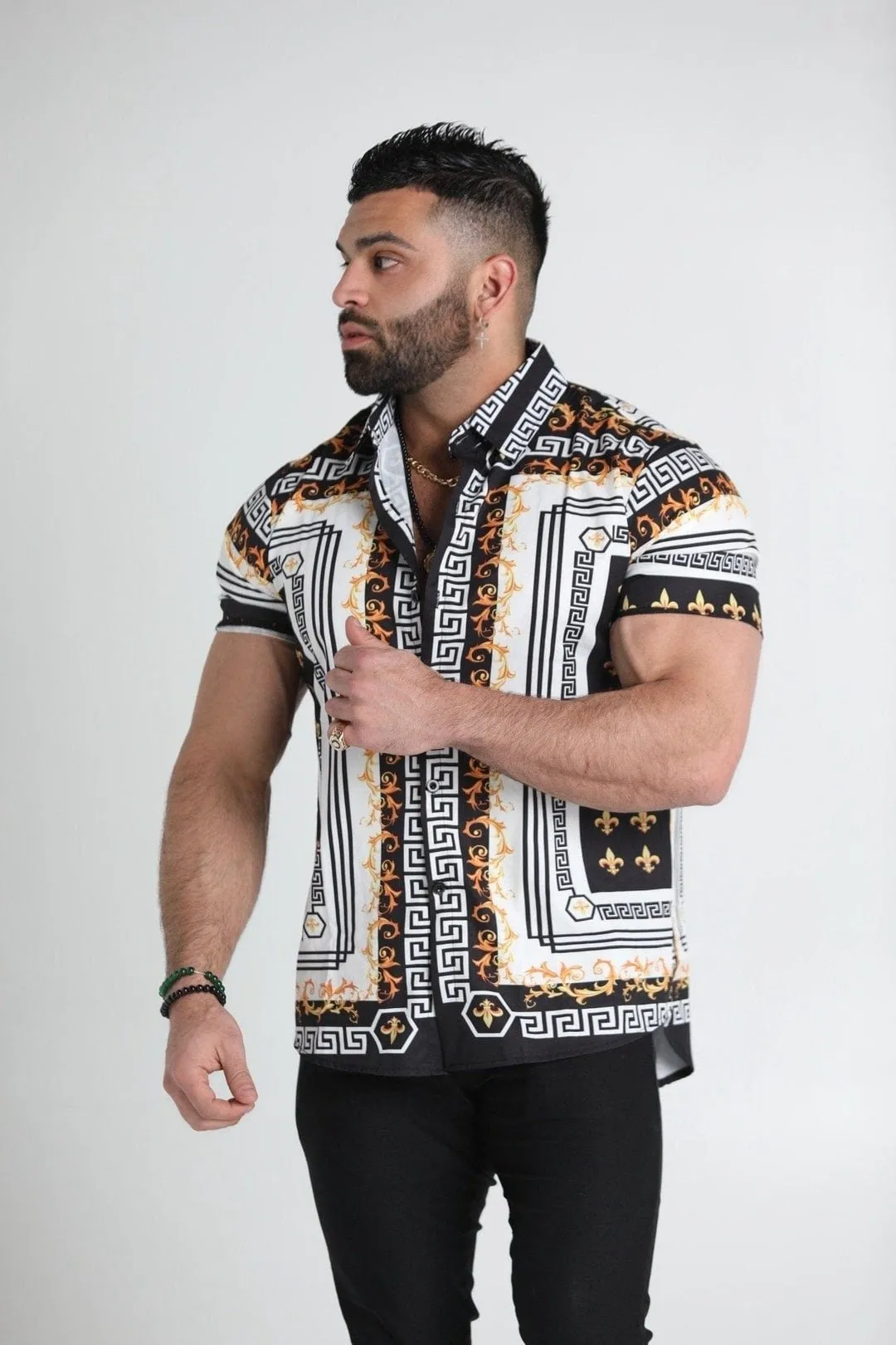 Men's Casual Hawaiian Fashion Thin Shirt 88280804YM