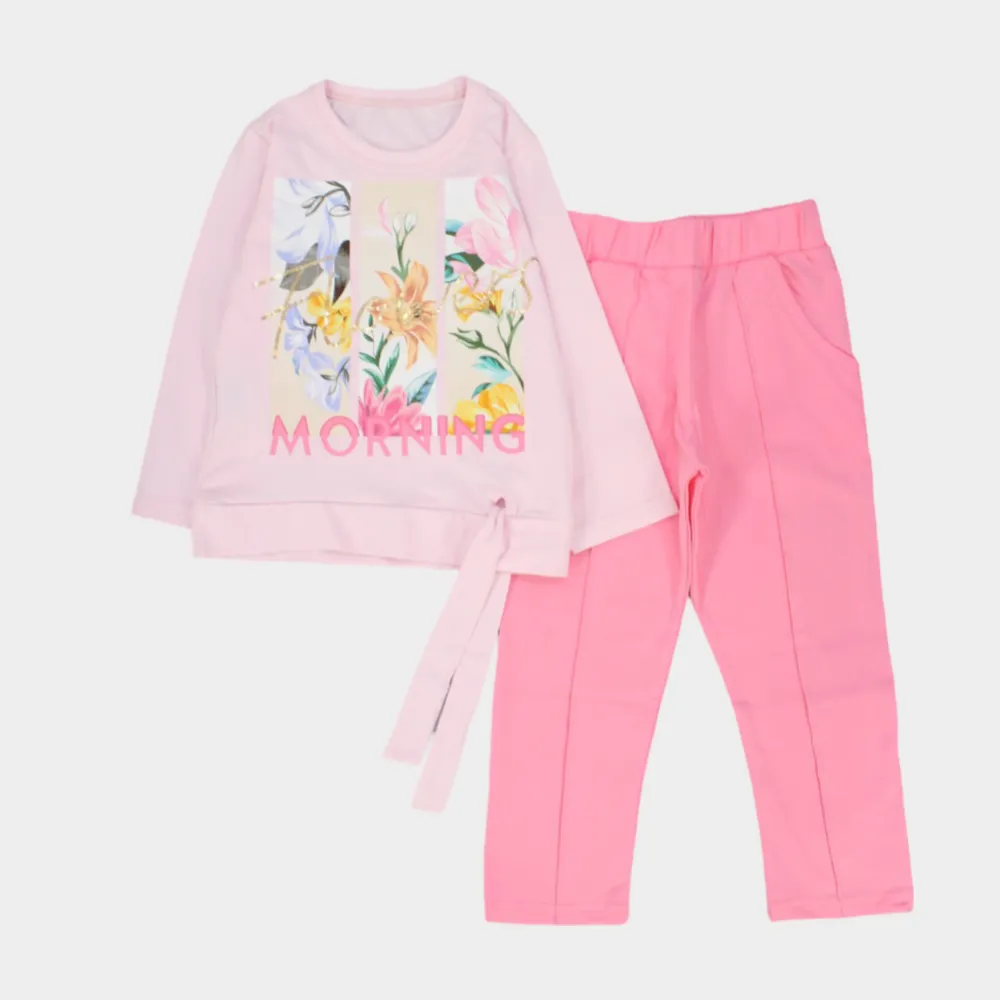 Morning Flowers Long-Sleeved Pajama