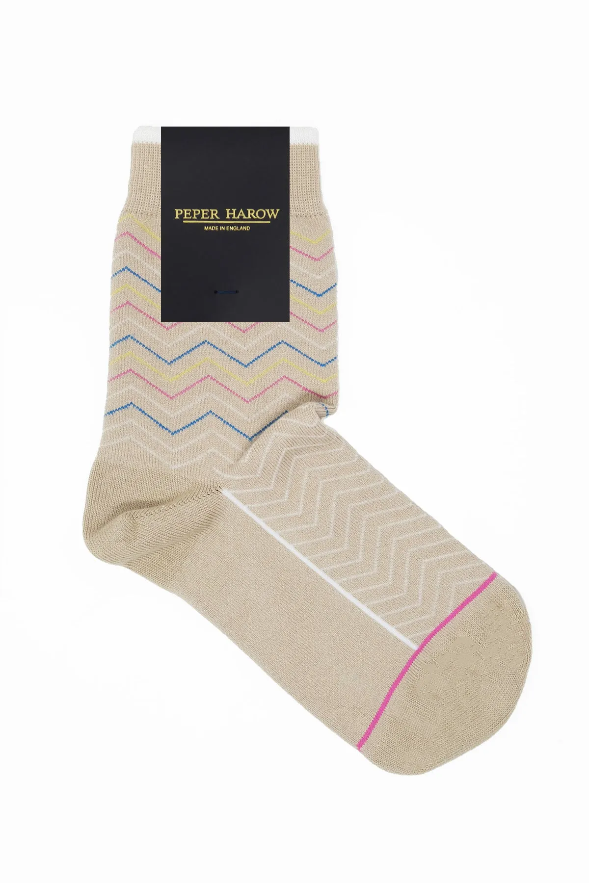Oblique Women's Socks - Beige
