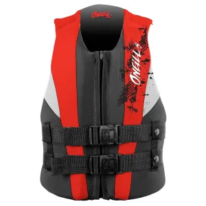 ONeill Youth Reactor CGA Vest - COAL/RED/FLINT