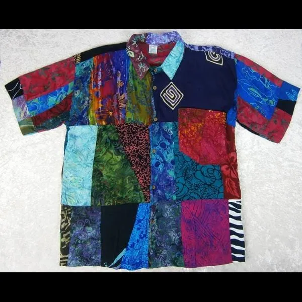 Patchwork Men's Shirt