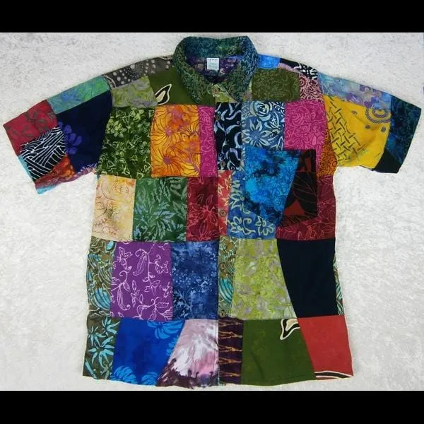 Patchwork Men's Shirt