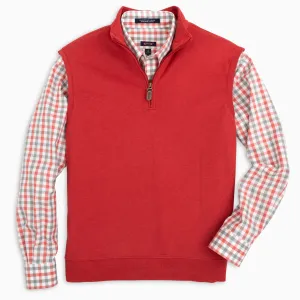 Paulo Old Red Quarter-Zip Vest