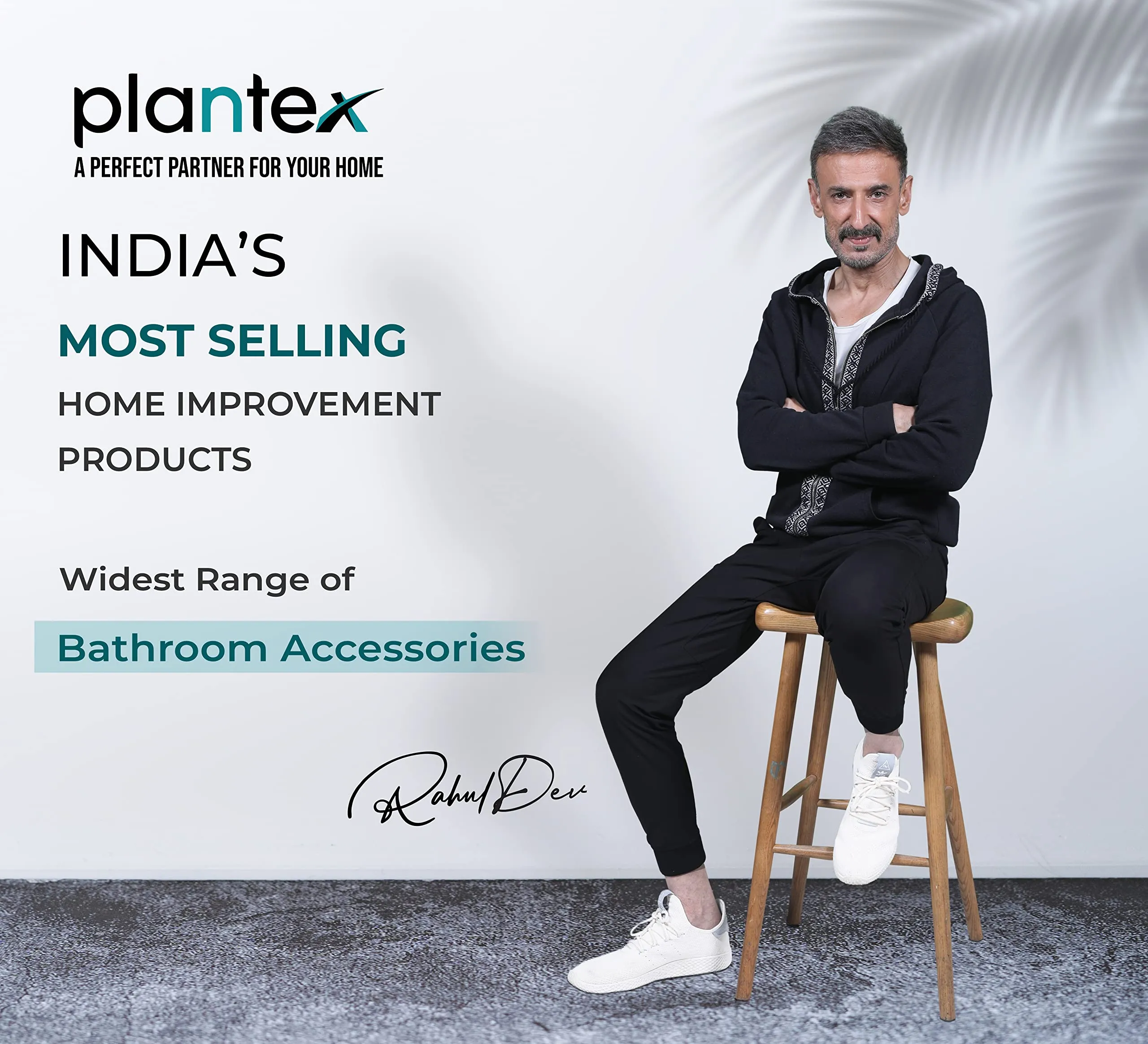 Plantex Aluminum Folding Towel Rack/Towel Stand/Hanger/Bathroom Accessories (24 Inches-Black)