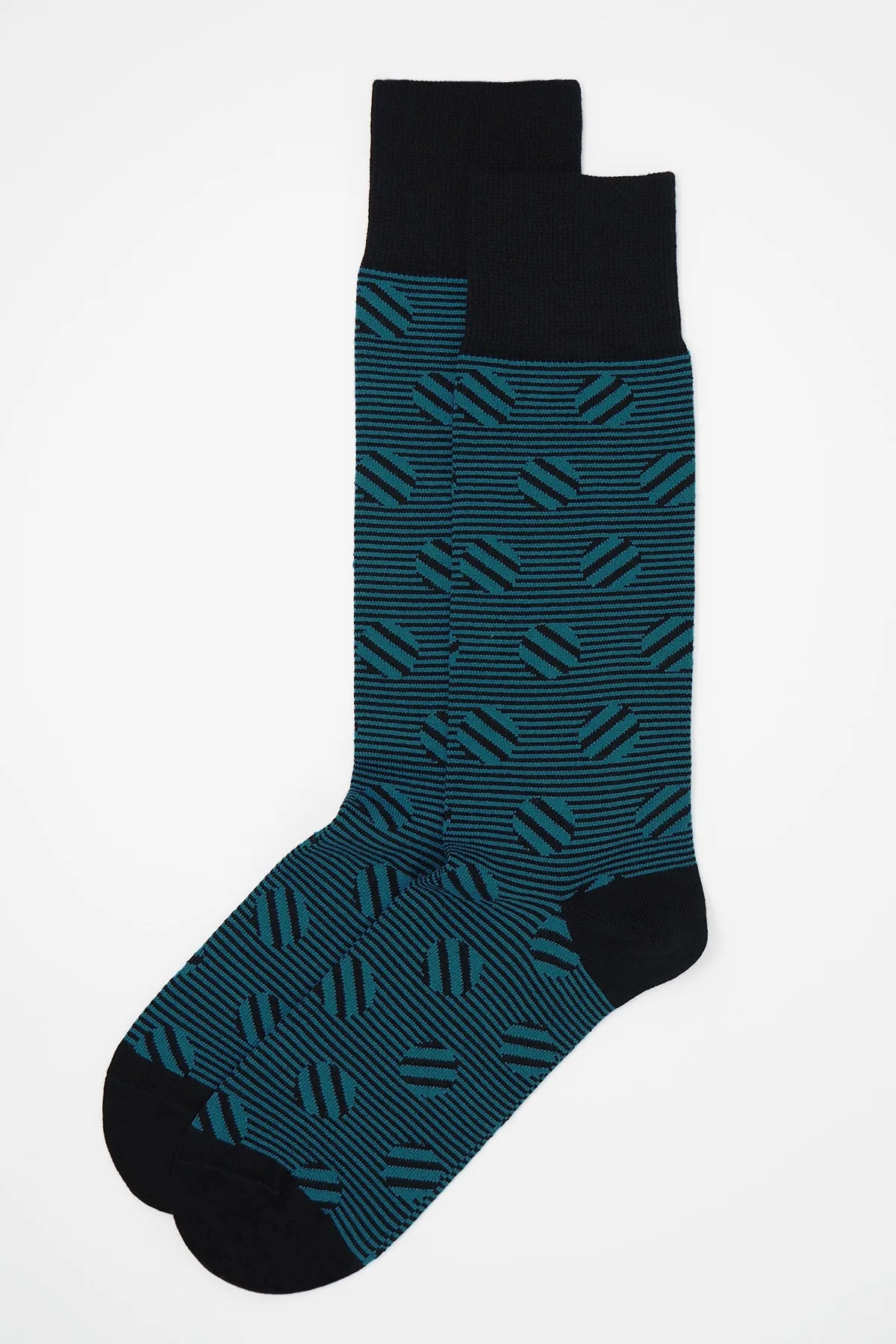 Polka Stripe Men's Socks - Sable