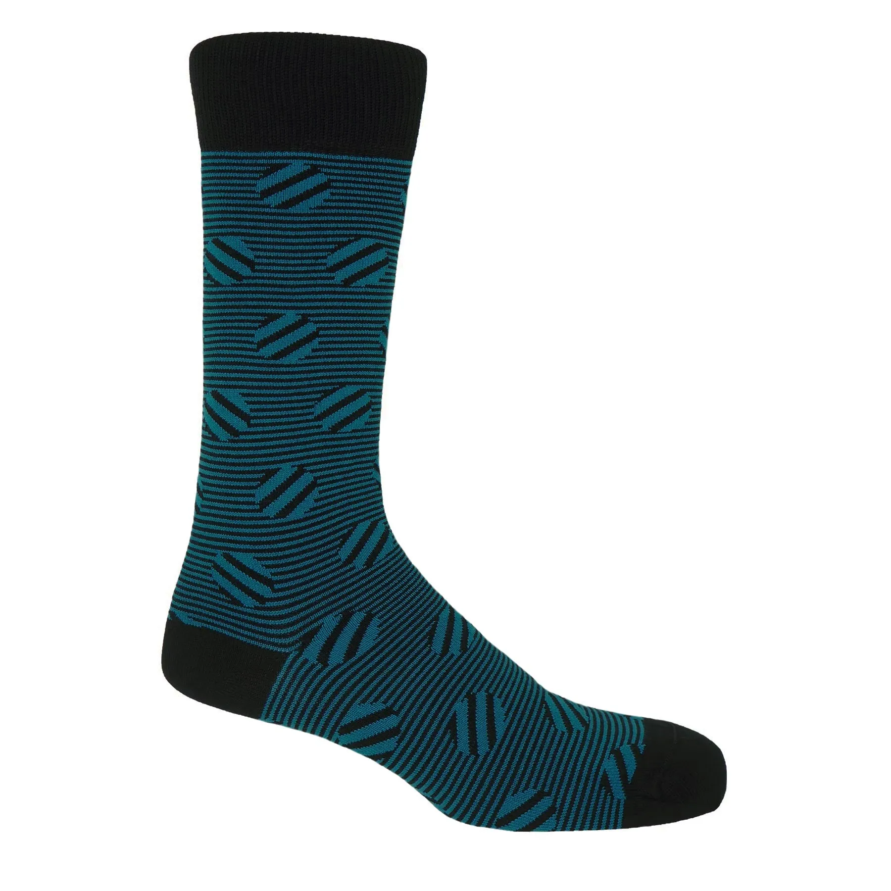 Polka Stripe Men's Socks - Sable