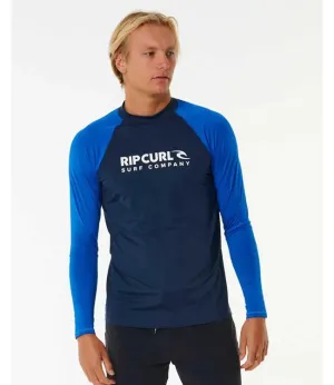 Ripcurl Shock Mens Long Sleeve Rashy (2024) - Dark Navy