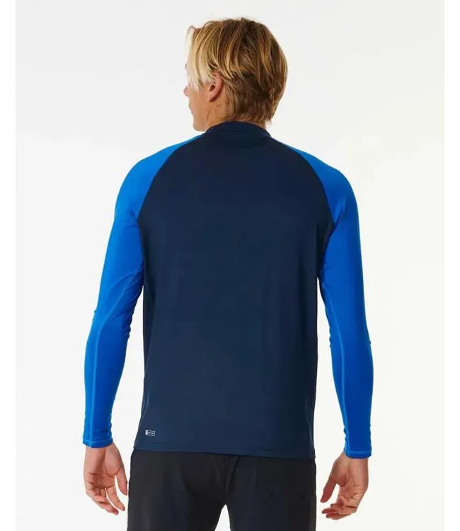 Ripcurl Shock Mens Long Sleeve Rashy (2024) - Dark Navy