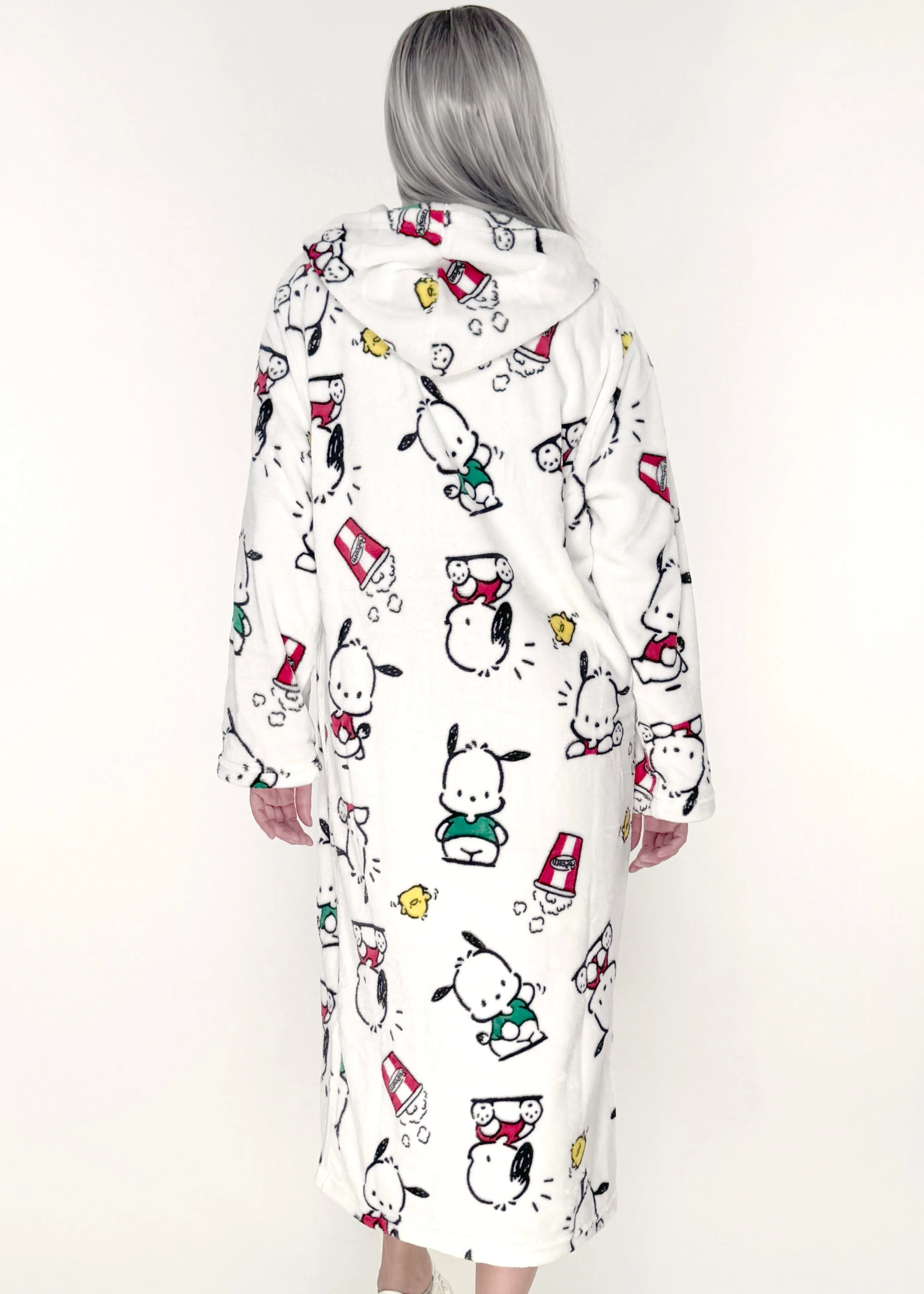 Sanrio Pochacco Popcorn Plush Blanket Hoodie