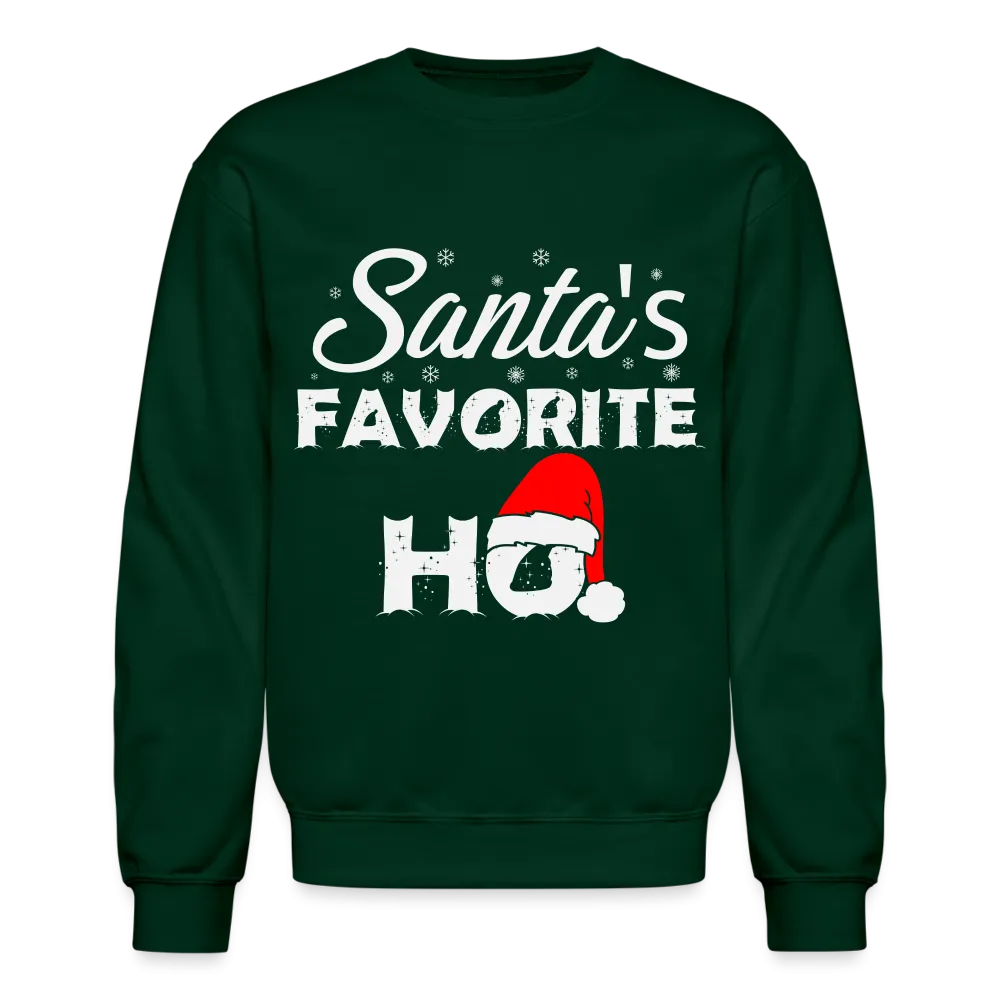 Santa's Favorite Ho - Funny Christmas Sweatshirt