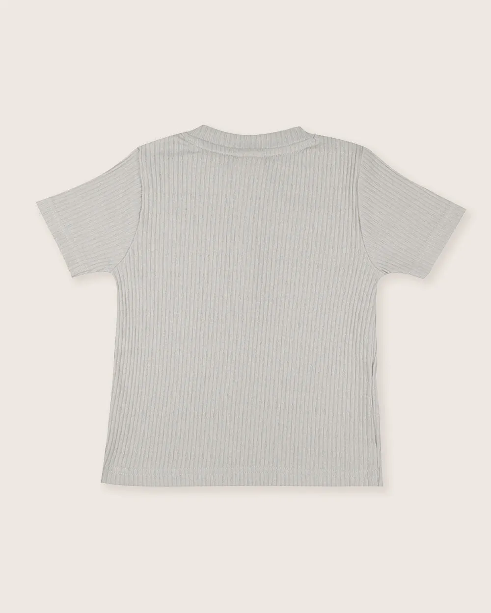 Sky Textured T-Shirt & Shorts Set