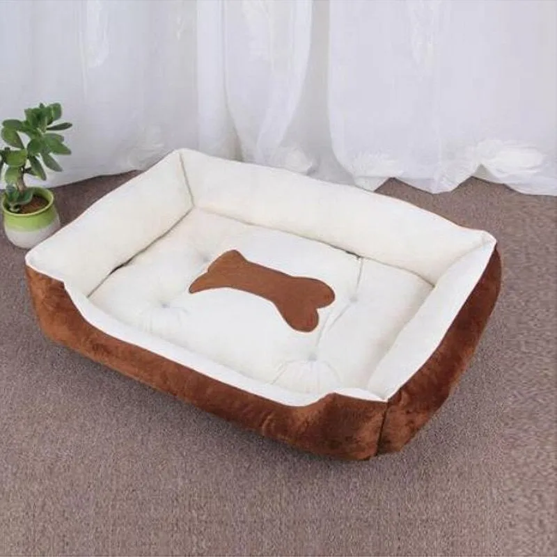 Soft Pet Bed | Flannel Thickened Pet Fleece Dog House | Soft Fleece Nest for Dogs & Cats | Breathable Puppy Kennel Mat | Comfy Baskets for Pets