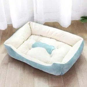 Soft Pet Bed | Flannel Thickened Pet Fleece Dog House | Soft Fleece Nest for Dogs & Cats | Breathable Puppy Kennel Mat | Comfy Baskets for Pets