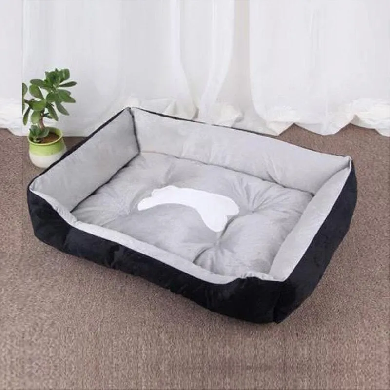 Soft Pet Bed | Flannel Thickened Pet Fleece Dog House | Soft Fleece Nest for Dogs & Cats | Breathable Puppy Kennel Mat | Comfy Baskets for Pets