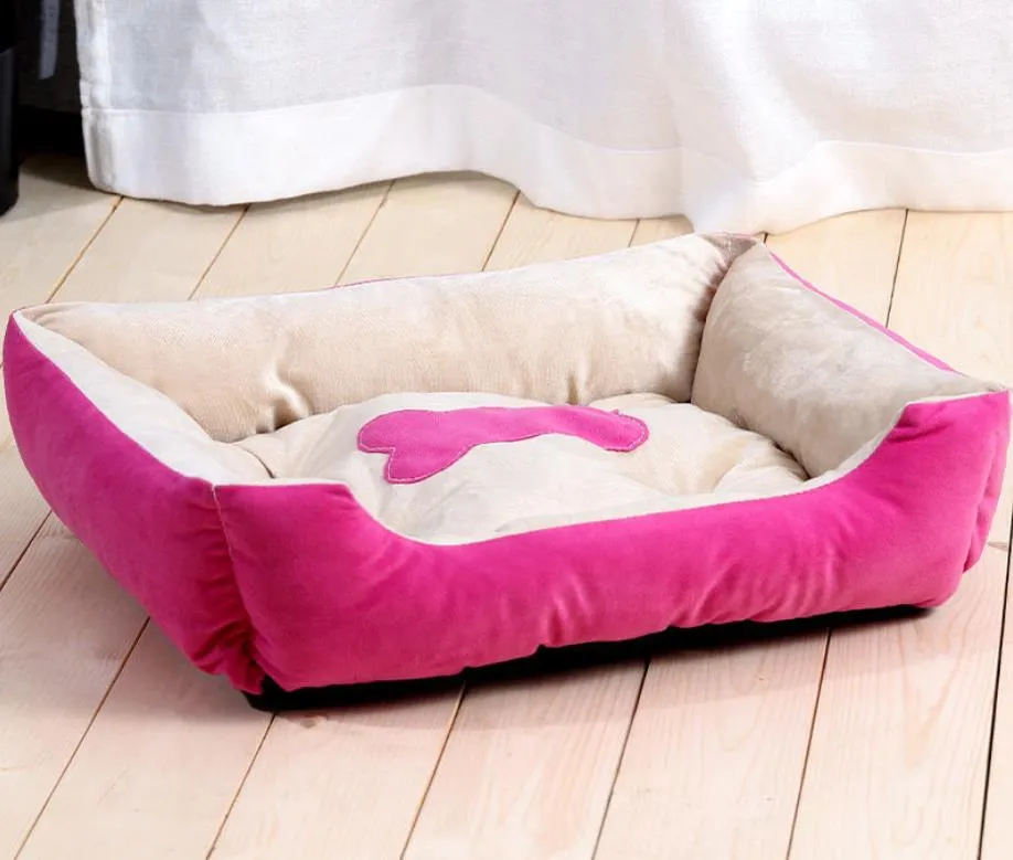 Soft Pet Bed | Flannel Thickened Pet Fleece Dog House | Soft Fleece Nest for Dogs & Cats | Breathable Puppy Kennel Mat | Comfy Baskets for Pets