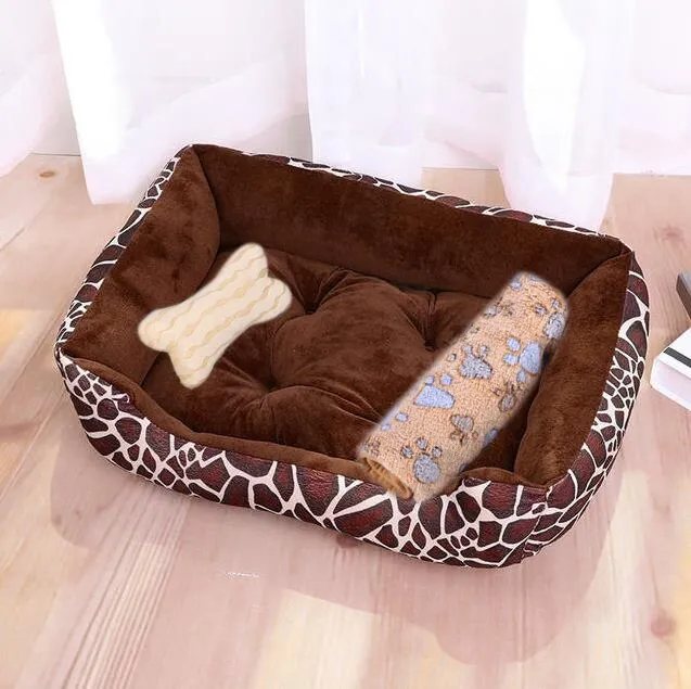 Soft Pet Bed | Flannel Thickened Pet Fleece Dog House | Soft Fleece Nest for Dogs & Cats | Breathable Puppy Kennel Mat | Comfy Baskets for Pets